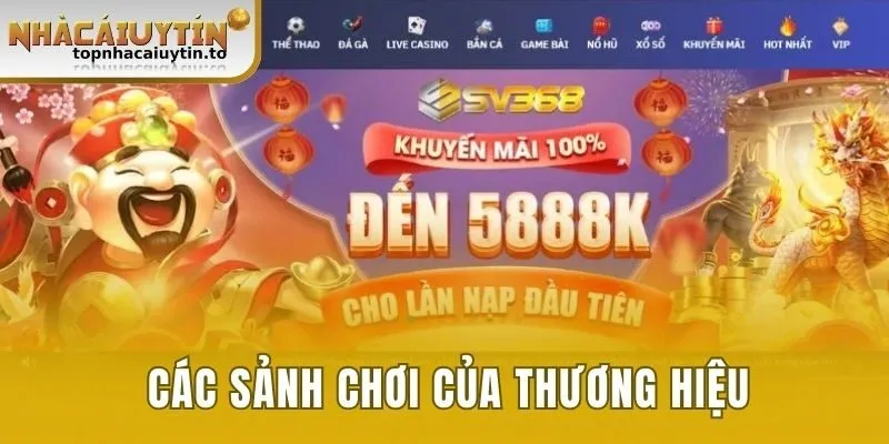 Các sảnh chơi của thương hiệu