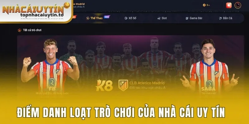 Điểm danh loạt trò chơi ăn khách của nhà cái uy tín
