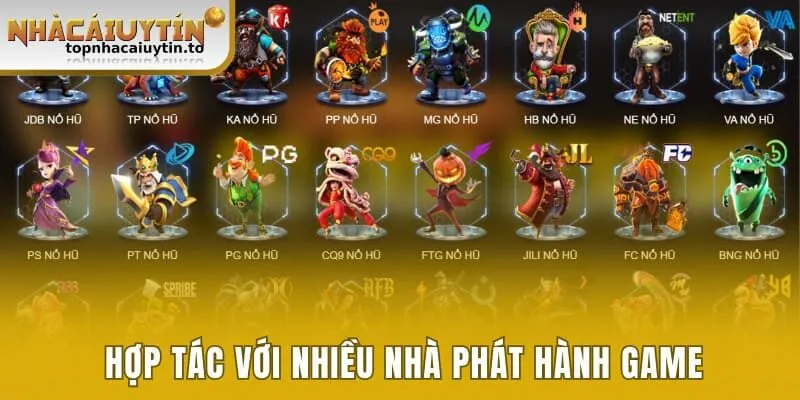 Nhiều nền tảng sản xuất trò chơi tại nhà cái