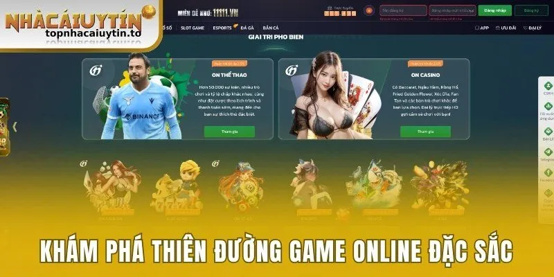 Khám phá thiên đường game online đặc sắc của thương hiệu