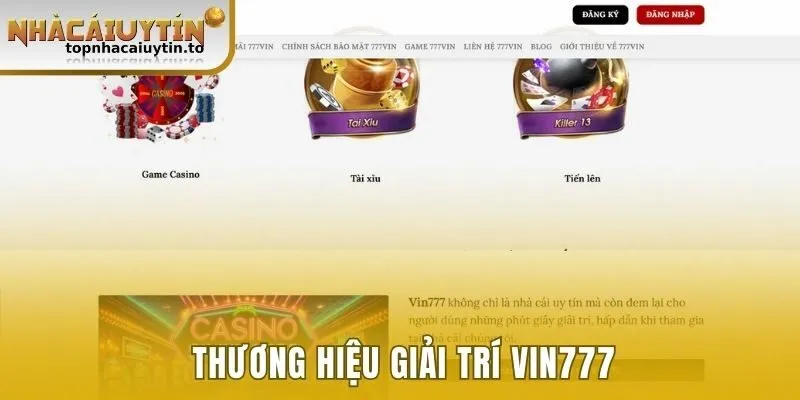 Thương hiệu giải trí Vin777