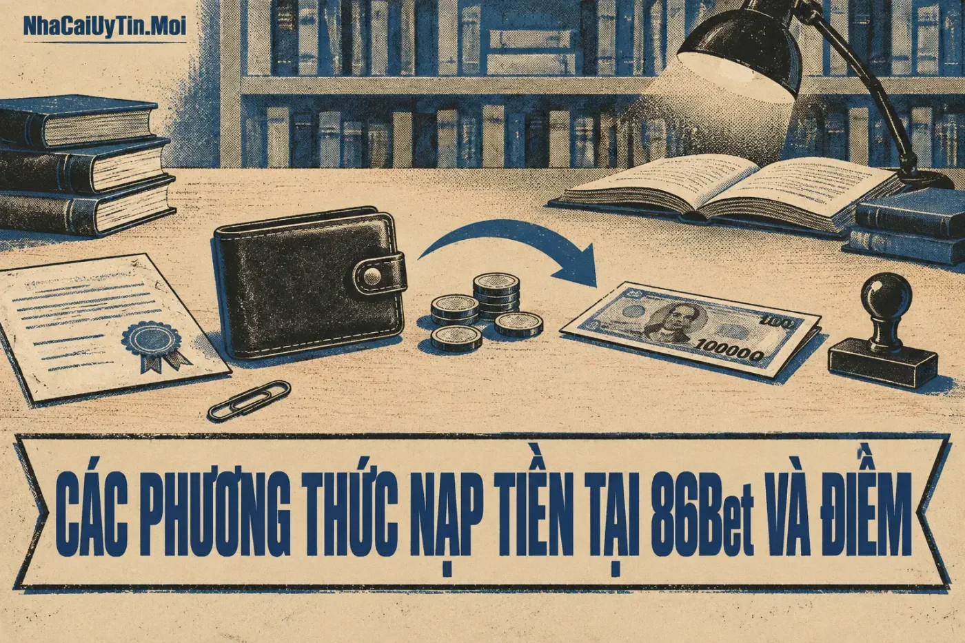 Hiện tại 86Bet hỗ trợ nhiều phương thức nạp tiền phổ biến như chuyển khoản ngân hàng nội địa - nạp rút 86Bet
